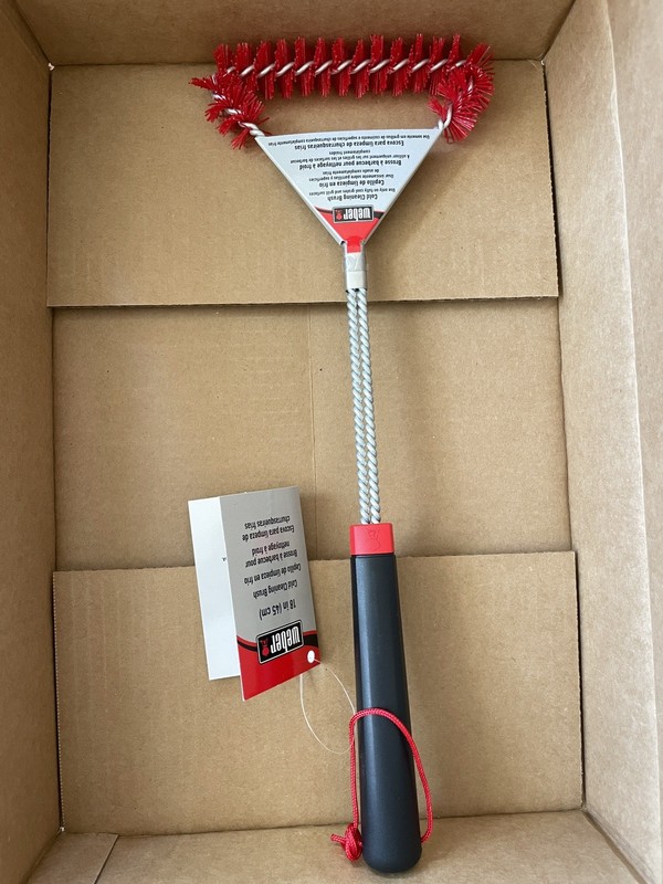 Weber 18 In. BBQ Grill Cleaner Brush for Cold Cleaning