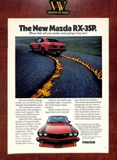 Mazda RX 3SP Vintage Print Ad - Please Don't Tell Your Mother
