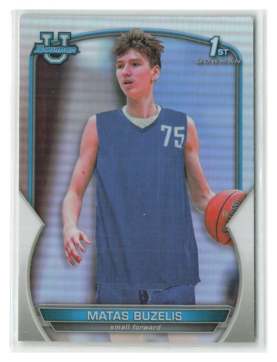 Matas Buzelis 2022-23 Bowman Chrome 1st Refractor #84-CHI BULLS