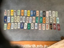 Vintage 1981 Post Cereal Miniature Bike State Metal License Plate signs ALL 50