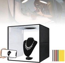 KGDiS Foldable LED Ring Light Studio Box 40Cm Folding Lightbox 160 LED