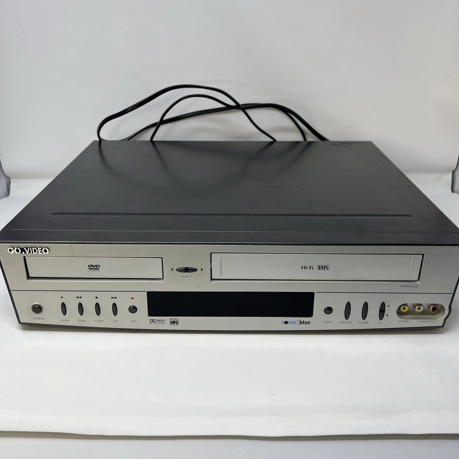 Go Video DVR4200 VCRDVD Combo For Parts. Turns On Won’t Play Movies