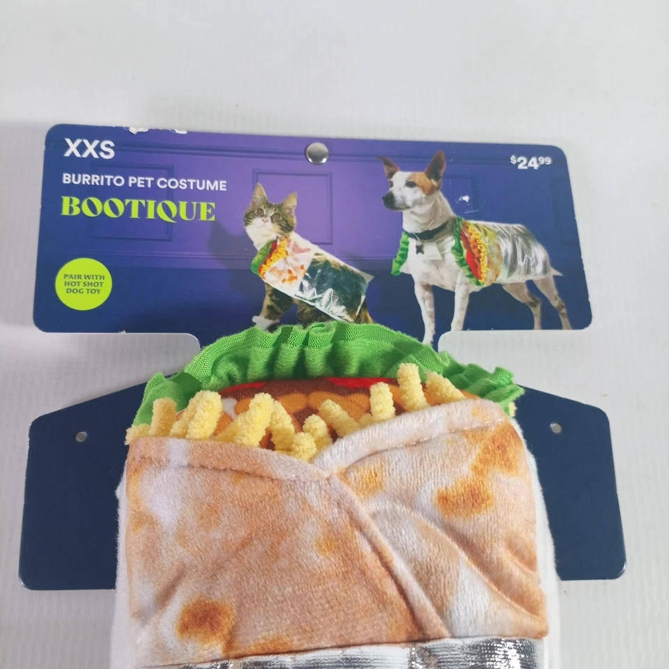 Disfraz Burrito Mascota Gato Perro Talla XXS Halloween Foto 2 de 4