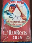 Babe Ruth Red Rock Cola Metal Tin Sign 8x12 Retro Vintage Reproduction — photo 2