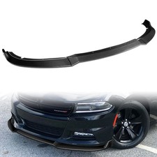 Real Carbon Fiber Front Bumper Lip Spoiler 2015-2023 Dodge Charger SXT