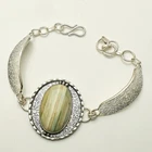 Dendrite Opal Gemstone Ethnic Handmade Bracelet Jewelry 32 Gms Gift AB 97210