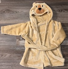 Unisex Baby Plush Animal Face Bathrobe, Animal , 0-9 Months Baby Fleece