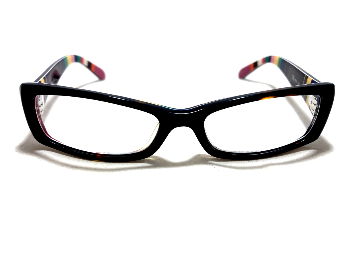 Kate Spade KSR02 TS10 51-16 Eyeglasses Frames Only Dk Tortoise‎ MultiColr Stripe Kate Spade Calley Tortoise, Brown Prescription Eyeglasses main image 2