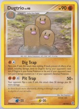 Dugtrio - 24/132 - Rare - Diamond & Pearl: Secret Wonders - Pokémon - HP
