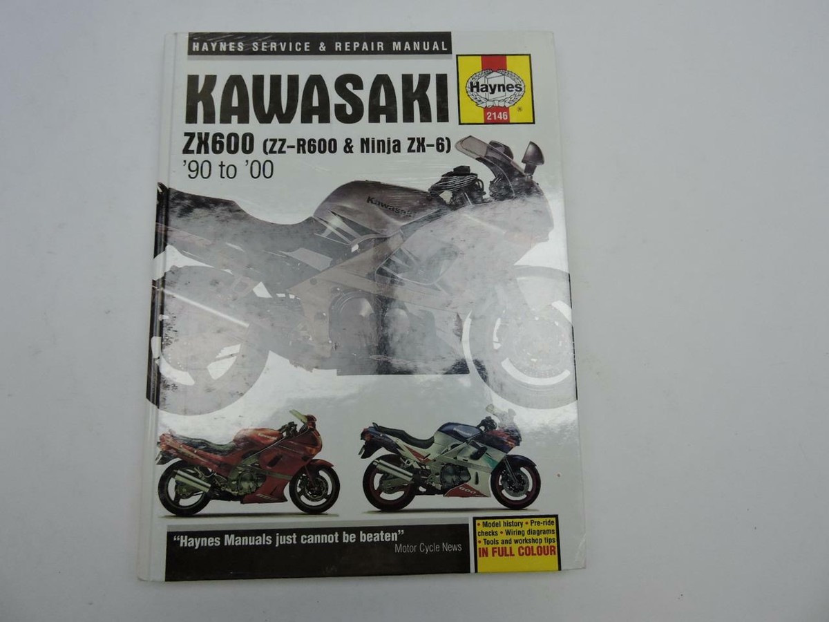 New Sealed Haynes Kawasaki 1990-2000 ZX600 Ninja Service