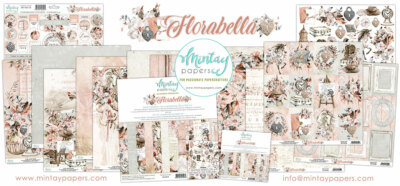 Mintay Papers ''Florabella'' Complete Kit-12''x12'', 6''x6'' & Stickers FREE SHIPPING
