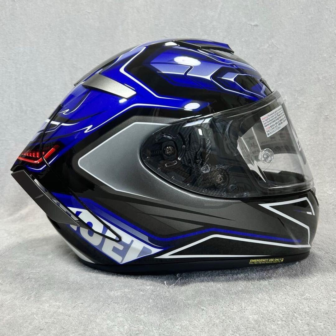 SHOEI X-Fourteen Power Rush TC-8 Orange Green XL Size 61-62