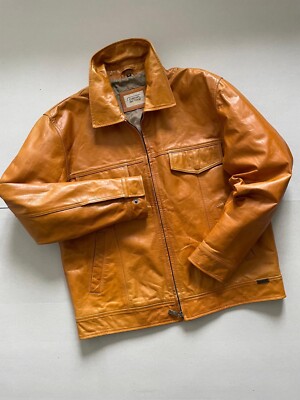Vintage Camel Active Leather Jacket