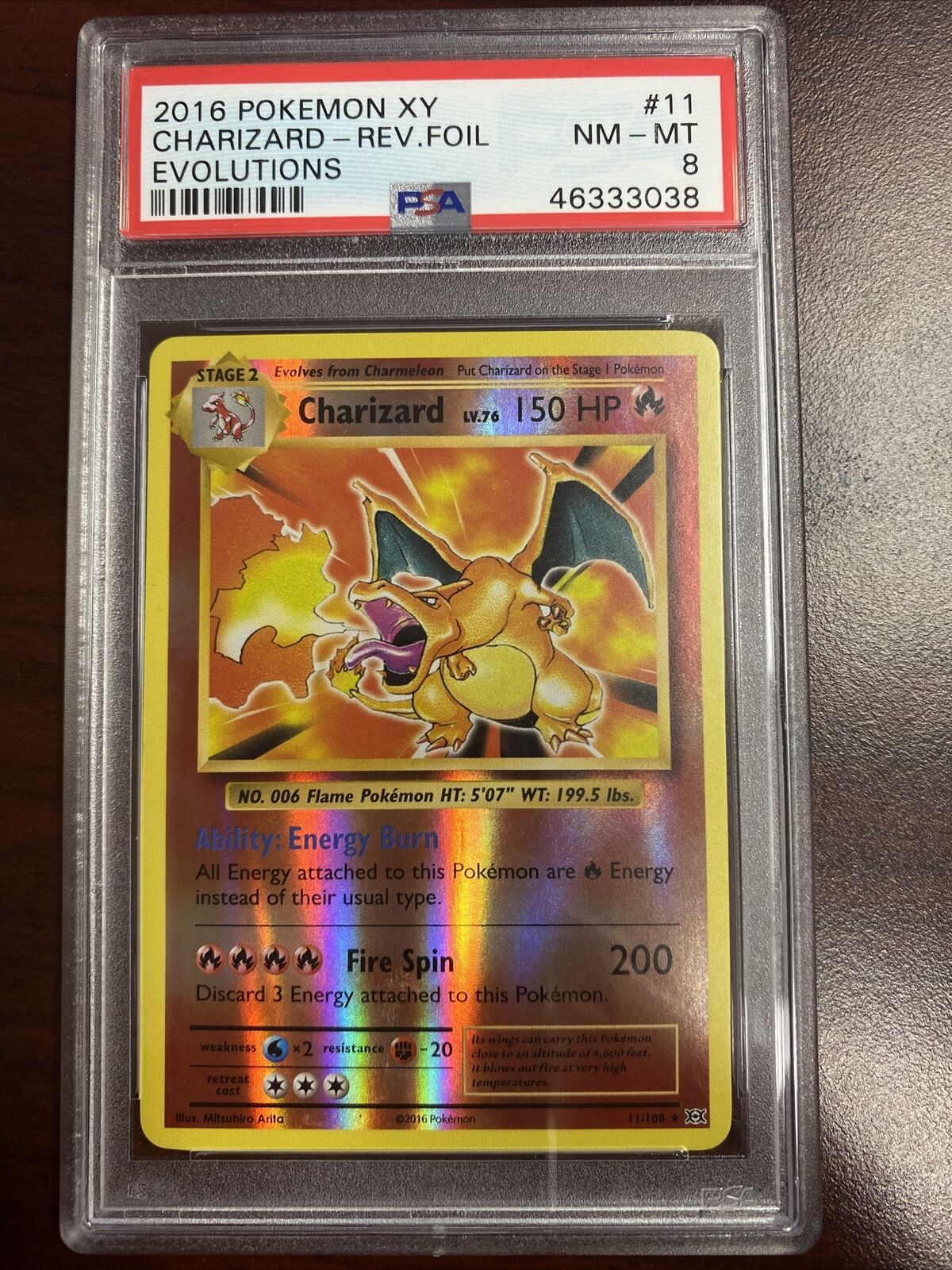 Sold at Auction: 2016 Pokemon Charizard XY Evolutions #11/108 Holo