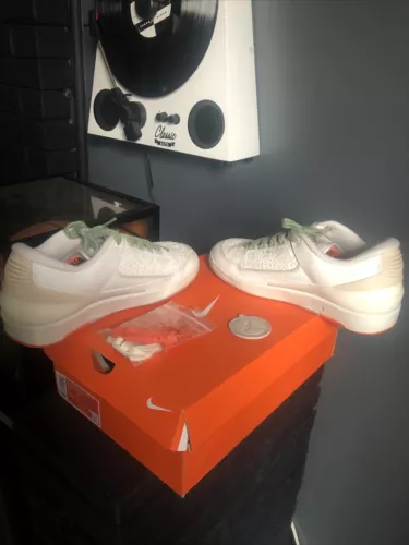 Nike Air Jordan 2 x Shelflife Men's Size 8 Retro Low White Orange DV7128-110