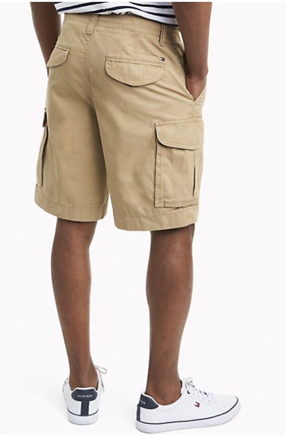 Tommy Essential Solid Cargo Shorts - 34 - image 2