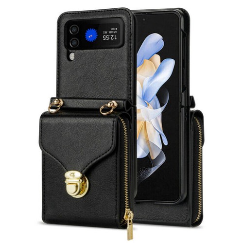 Zipper Wallet Purse Crossbody Phone Case For Samsung Galaxy Z Flip5 4 Flip 3 5G - Picture 27 of 67
