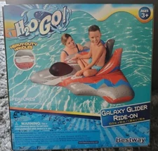 H2OGO! Galaxy Glider Ride-On Pool Swimming Float Kids Inflatable Toy Water Float