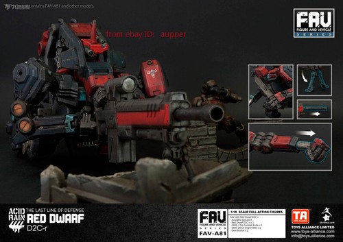 Acid Rain World 1/18 Fav-A81 Red Dwarf D2c-R Omanga Military Action Figure NEW - Picture 3 of 7