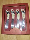 LENOX WINTER GREETINGS 4 KNIFE SPREADERS Stainless Steel (1 set of 4) NEW in BOX