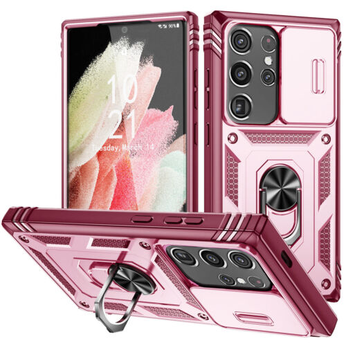 Funda protectora de pantalla con soporte a prueba de golpes para Samsung Galaxy S21 Ultra 5G FE - Imagen 29 de 55