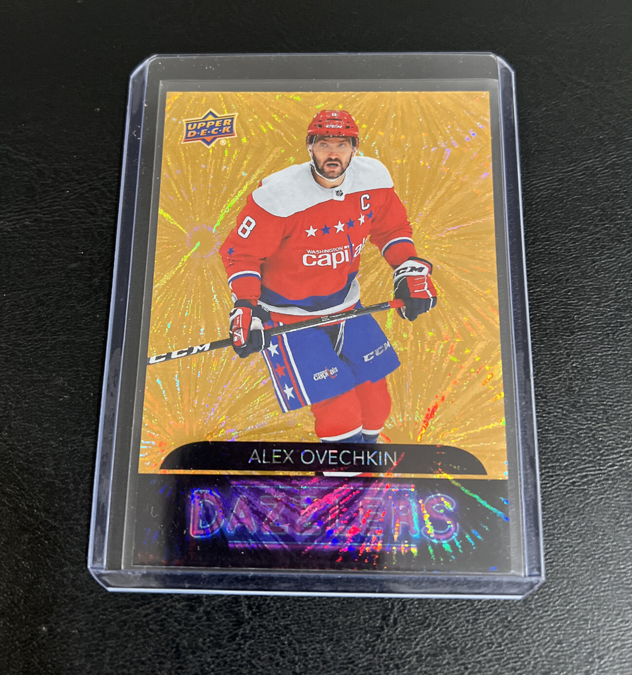 Alex Ovechkin Capitals 2020 Upper Deck Orange Dazzlers SP Insert #DZ-47