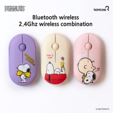 PEANUTS Snoopy Bluetooth Mouse 2.4Ghz Wirless Silent Mouse IPAD NoteBook