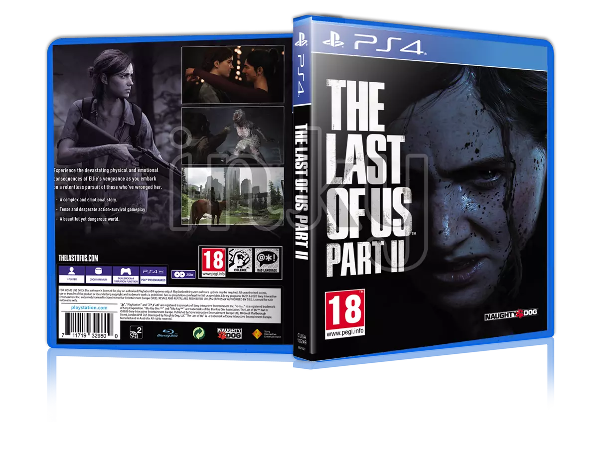 Custom Replacement Case the Last of Us Remake Part 2 NO DISC PS5 