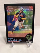 2022 Topps Heritage Ronald Acuna Jr. Black Border Refractor Parallel Card #53/73