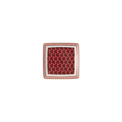 Versace Rosenthal - Quadratische Tasse 12 cm La Greca Signature Red Versace