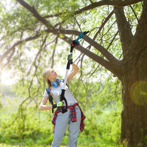 Cordless Chainsaw Pole Tool Tree Pruner Telescopic For Makita 18V (w/ Battery) - Picture 16 of 18