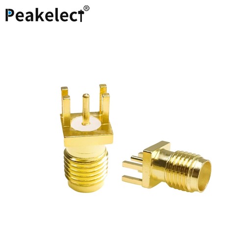 Gold-Plated SMA Female to PCB Board Mount Coaxial Solder RF Connector Adapter - Picture 3 of 6