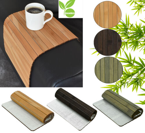 Sofatablett Bambus Tablett Flexablage Ablage Armlehnen Sofa Couch Armlehne Holz - Bild 1 von 21
