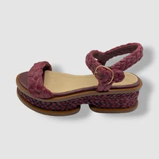 Gabriela Hearst X Clergerie Women's Purple Michael Ankle Sandal Shoes Size 40