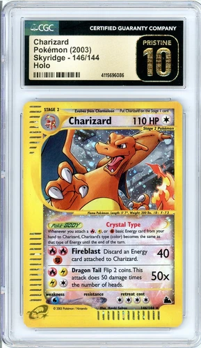 Pokemon Charizard Crystal Skyridge Holo #146 CGC Pristine 10