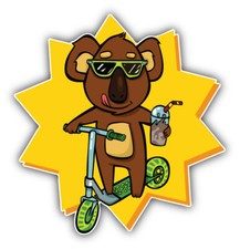 Cool Koala Car Bumper Sticker Decal