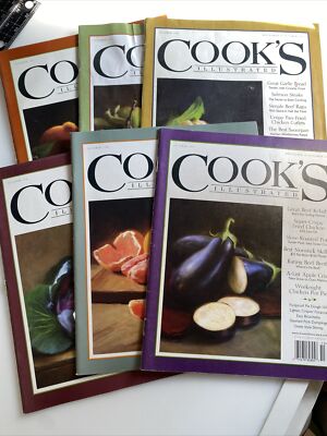 Cook's Illustrated Magazines  (Lot of 6) Miscellaneous Years zbb