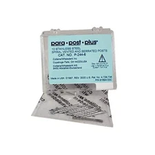 Coltene Whaledent P244-6 ParaPost Plus Stainless Steel Posts .060" Black 10/Pk