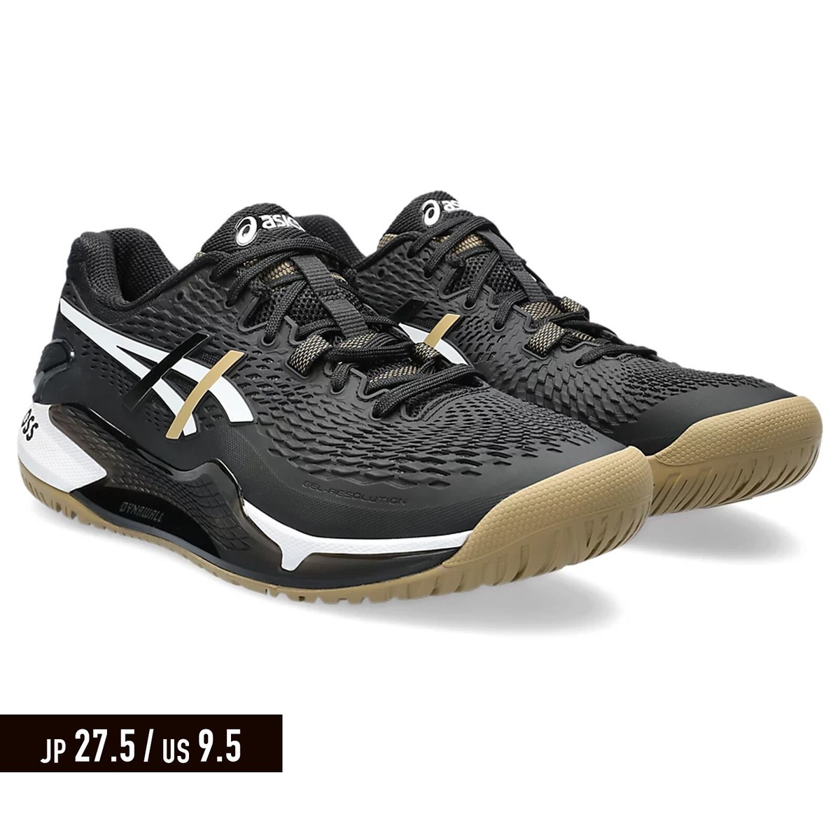 ASICS x BOSS GEL-RESOLUTION 9 Black Camel JP27.5 US9.5 ASICS x BOSS GEL-RESOLUTION 9 Black Camel JP27.5 US9.5