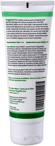 Man1 Man Oil Natural Penile Health Cream. 3-month supply. M.B. Guarantee. - Foto 2 di 3