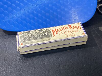 Vintage M. Hohner Pocket Harmonica Db- Key of Db The Marine Band 1896 A440