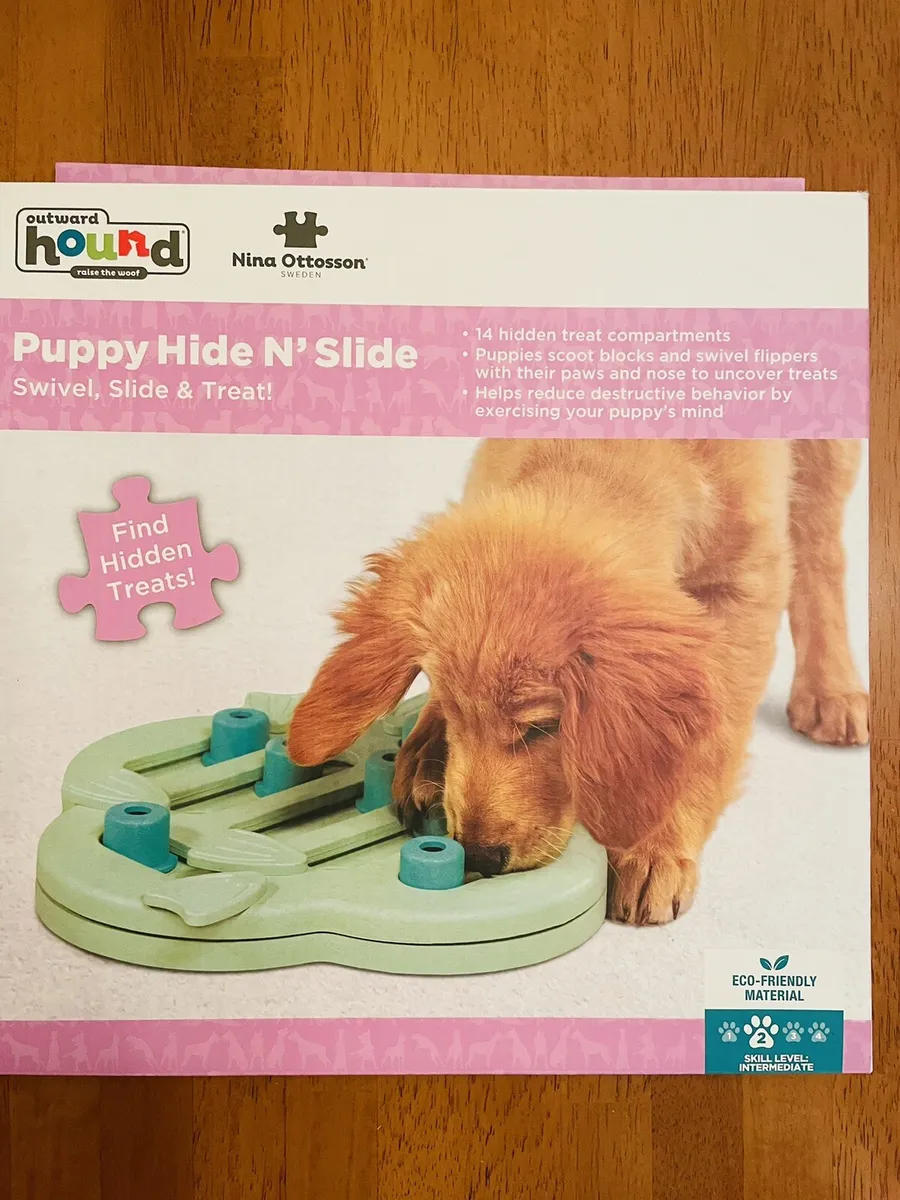 Outward Hound Puppy Toy Puppy Hide N' Slide Puzzle