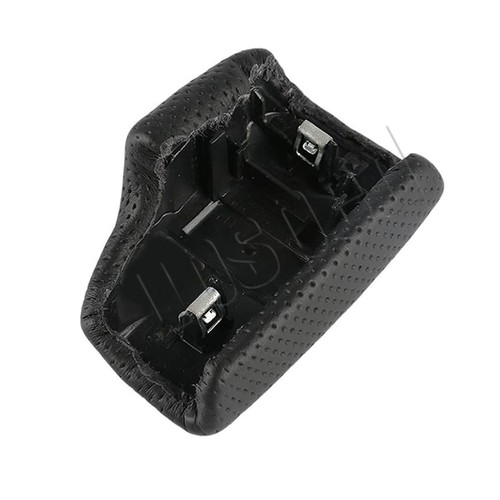 Black Leather Shift Knob Cover Replacement For Audi A4 S4 B9 Q5 S5 Q7 4M1713139F - Picture 7 of 8