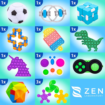 Set De 7 Dés Polyédriques 10 Mm – Multifaces D4 à D20, Phosphorescents Bicolores – Bleu