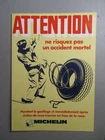 MICHELIN POSTCARD FORMAT FLYER PREVENTIVE TIRE INFLATION 1955