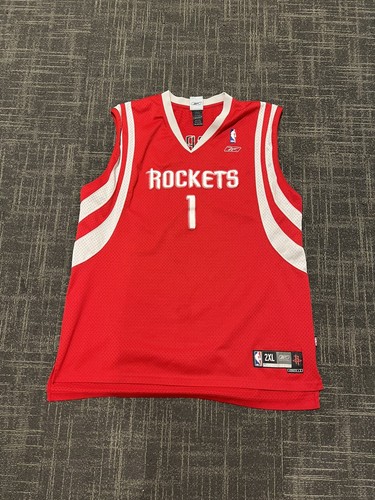 Vintage Houston Rockets Tracy McGrady Jersey Mens 2XL Red NBA Basketball #1