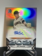2021 Topps Bowman Draft Chrome - Will Bednar Class Of AUTO REFRACTOR /250