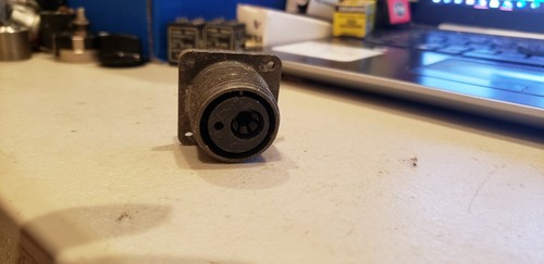 Bendix 18-14A Panel Mount Connector Onesmall Pin One large Pin As Shown - Picture 3 of 3