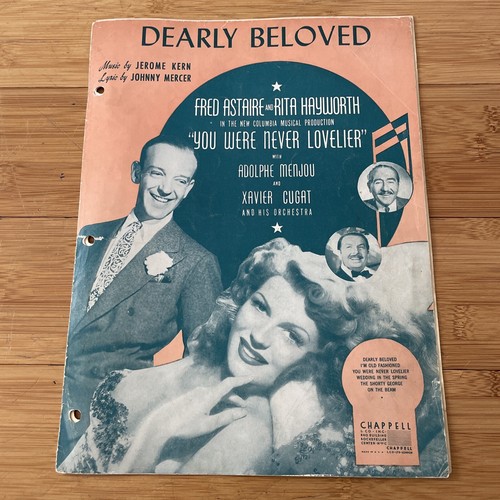Vintage Noten - Dearly Beloved - 1942 Film "You Were Never Lovelier" - Bild 8 von 8