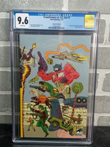 Transformer vs G.I. Joe SDCC #1 CGC 9.6 Limited to 600